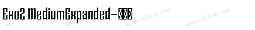 Exo2 MediumExpanded字体转换